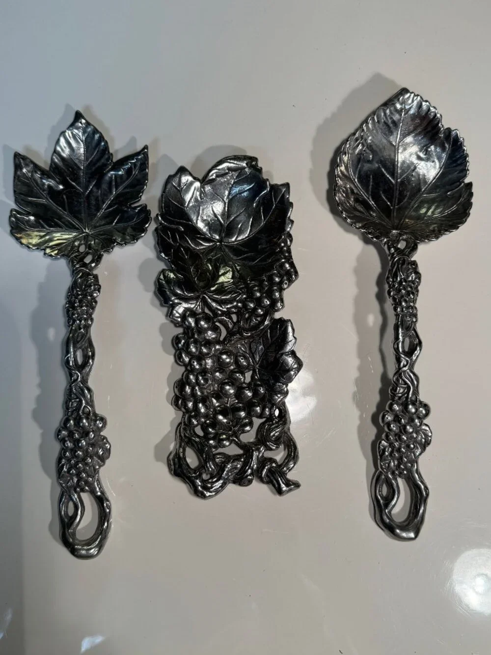 Arthur Court Large Tray and Salad Servers